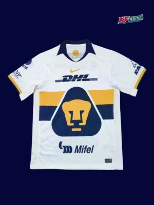 Pumas UNAM home jersey 25/26 fans version front navy gold stripes