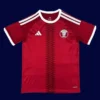 Qatar home red jersey 26/27 fans version front view, breathable fabric