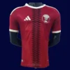 Qatar 26/27 home player jersey front — pro fit, red design