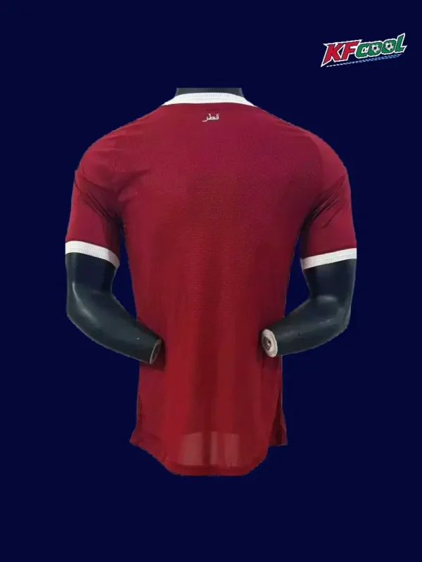 Qatar 26/27 home player jersey back — lightweight performance panel