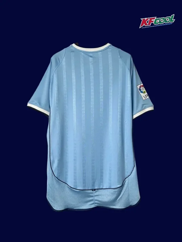 RC Celta 2001 02 home classic retro jersey back with traditional rear layout