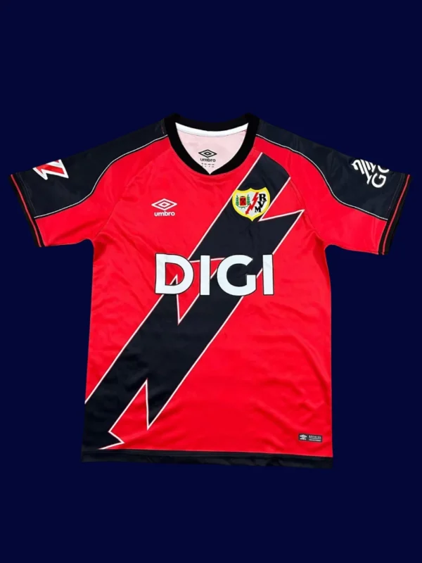 Rayo Vallecano Away Jersey 25/26 Fans Version front with alternate colors and badge.