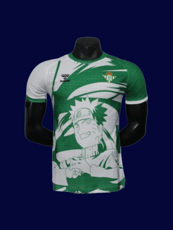 Real Betis Anime Naruto Special Edition 25/26 Player front with themed design and crest.