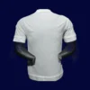back view of white home player-fit retro jersey (15/16) showing tapered back and reinforced number zone.