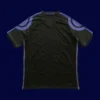 back view of black third retro football jersey (16/17) showing plain back panel and number-ready surface.