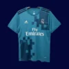 front view of green third retro football jersey (17/18) with unique colorway and classic cut.