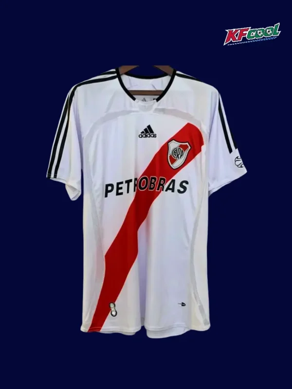 River Plate home classic retro jersey 2006/07 front white red design