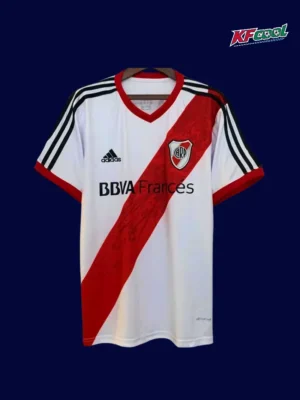 River Plate home classic retro jersey 2023/14 front white red modern design