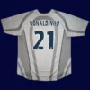 Ronaldinho PSG away retro jersey back 01/02 with #21, high-quality breathable design.