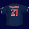 Ronaldinho PSG home retro jersey back 01/02 with #21, high-quality breathable design.