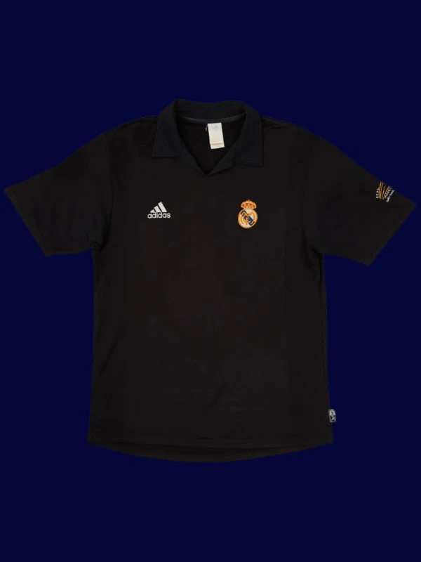 Ronaldo Real Madrid centenary away retro jersey front 02/03, high-quality breathable fan gear.