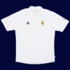 Ronaldo Real Madrid centenary home retro jersey front 02/03, high-quality breathable fan gear.
