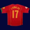 Ronaldo retro home jersey back, #17, lightweight breathable football shirt for collectors.