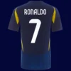 Ronaldo away football jersey back with #7, high‑quality breathable gear.