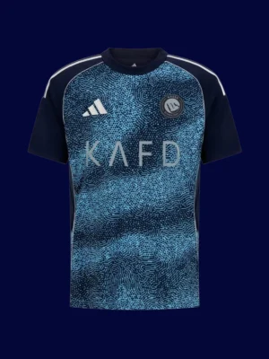 Ronaldo away jersey front view, breathable and high‑quality football shirt.