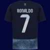 Ronaldo away kit back, #7 visible, lightweight breathable and fan‑approved.