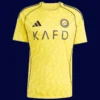 Ronaldo home yellow jersey front, high‑quality breathable fan favorite.