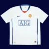 Ronaldo retro away jersey front, vintage breathable fans classic.