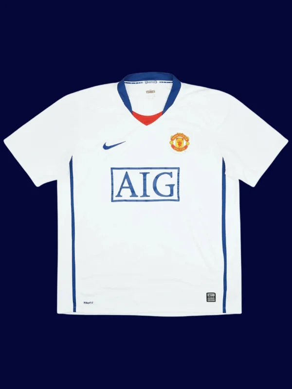 Ronaldo retro away jersey front, vintage breathable fans classic.