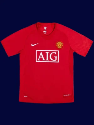 Ronaldo #7 Manchester United Home Red Retro Jersey 07/08