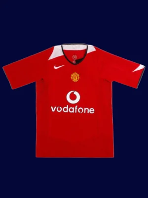 Ronaldo home retro jersey front, high‑quality breathable classic.