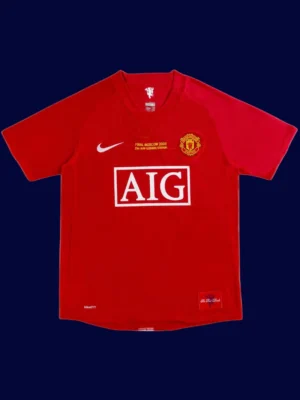 Ronaldo home retro UCL final jersey front, high‑quality classic.