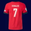 Ronaldo home player jersey back with #7, lightweight breathable and premium.