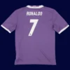 Ronaldo 7 Real Madrid Away Purple Retro Jersey 1617B - KFCool – Football Jerseys & Soccer Kits Store Real Madrid away purple retro jersey back with #7, Ronaldo iconic design, lightweight breathable.