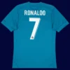 Real Madrid third dragon jersey back with #7, Ronaldo striking design, lightweight breathable.