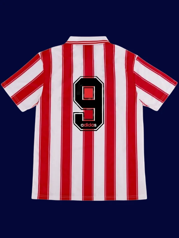 Ronaldo PSV Eindhoven home retro jersey back 94/95 with #9, high-quality breathable design.