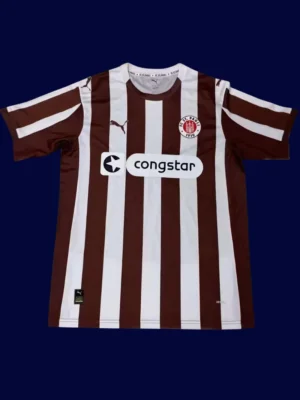 ST Pauli Home Jersey 25/26 Fans Version front collectible high‑quality football top