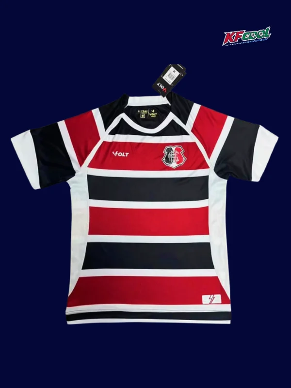 Santa Cruz home jersey 25/26 fans version front red black white stripes