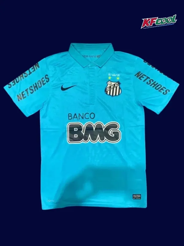 Santos home classic retro jersey 2013/14 front white black design