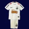 Santos home classic retro kids kits 2012 front white black stripes
