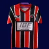Sao Paulo away classic retro jersey 1991 front white red black vintage away design