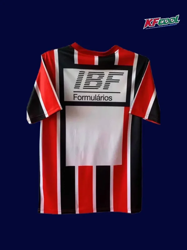 Sao Paulo away classic retro jersey 1991 back view