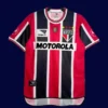 Sao Paulo away classic retro jersey 2000 front white red black away design