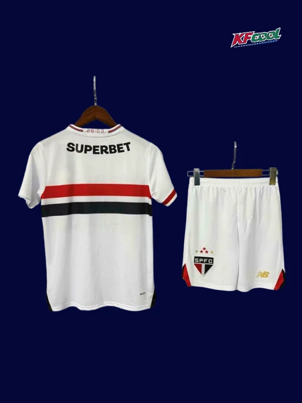 Sao Paulo home kids kits 25/26 back view