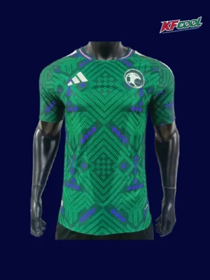 Saudi Arabia 26/27 home player jersey front — pro fit, green design