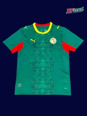 Senegal away green jersey 26/27 fans front — alternate kit, breathable