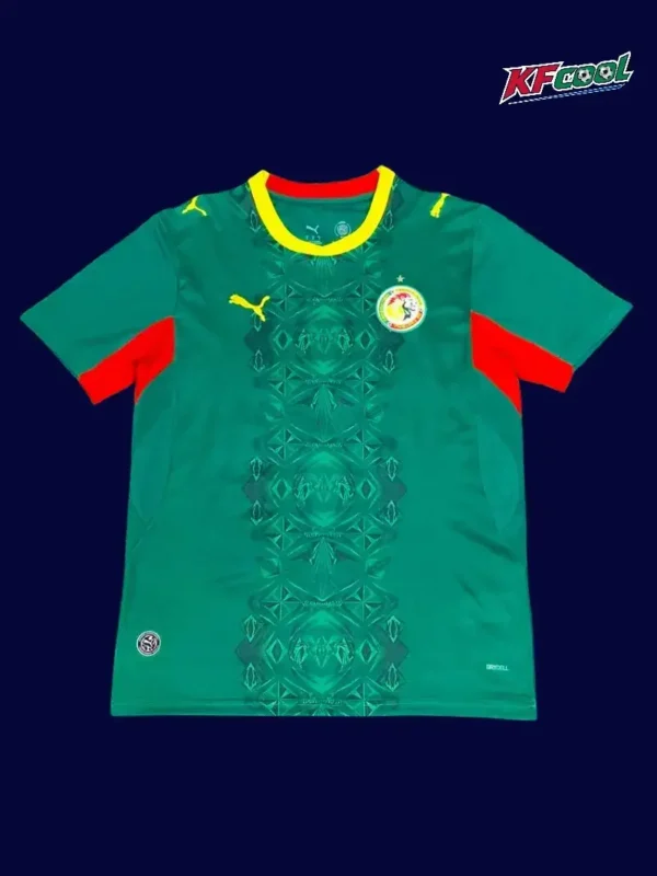 Senegal away green jersey 26/27 fans front — alternate kit, breathable