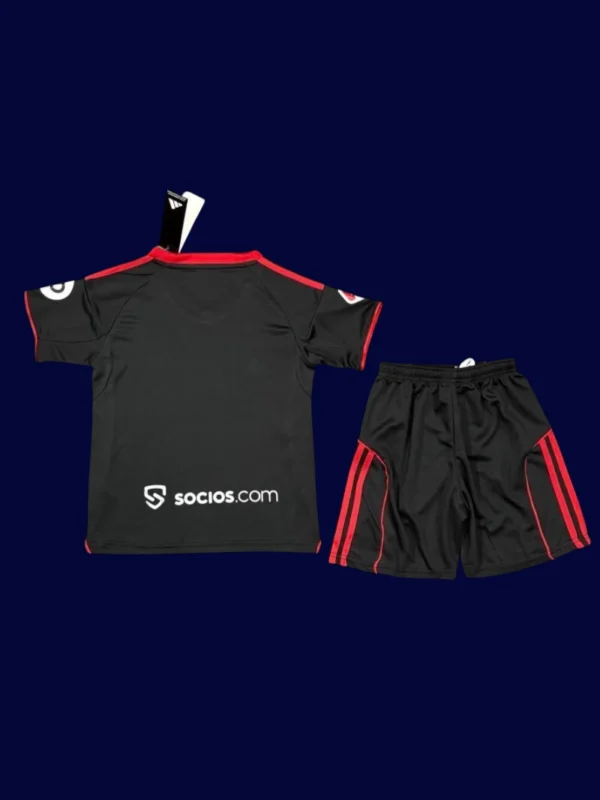 Seville Away Kids Kits 25/26 back with printed number panel.