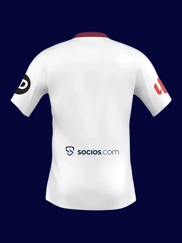Seville Home Jersey 25/26 Fans Version back with printed number panel and sponsor logo.