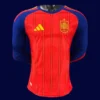 Spain home red long sleeve player jersey 26/27 front, pro fit