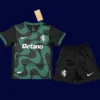 Sporting Portugal Away Kids kits 25/26 front lightweight breathable junior football shirt