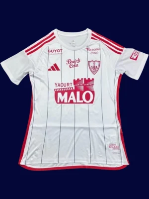 Stade Brestois Away Jersey 25/26 Fans Version front high‑quality breathable lightweight shirt