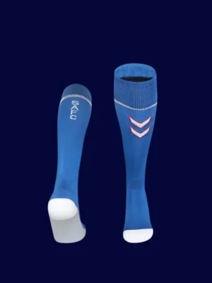 Sunderland Away Blue Sock 25/26 front showing official away colors.