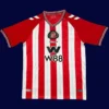 Sunderland Home Jersey 25/26 Fans Version front with classic red-and-white stripes and club crest.