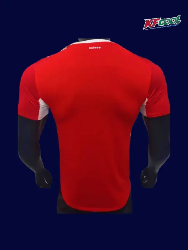 Switzerland 26/27 home player jersey back — lightweight performance panel