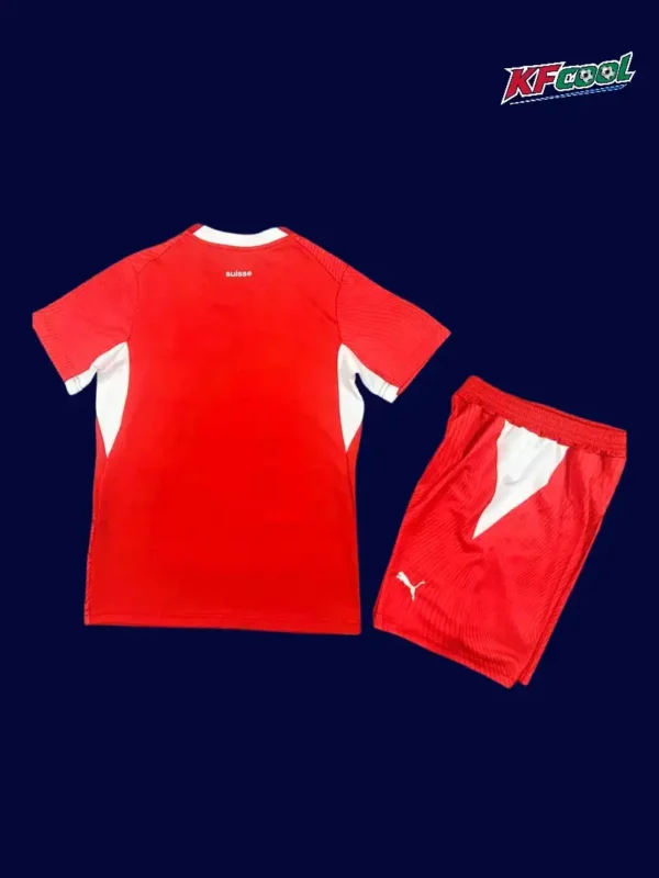 Switzerland home red kids kit 26/27 back with name area